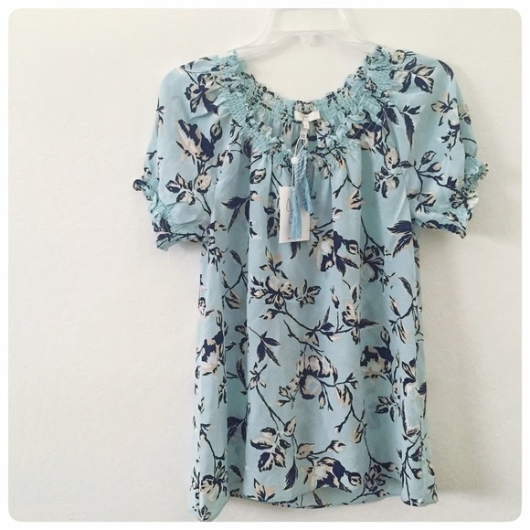 Abstract floral silk shirt