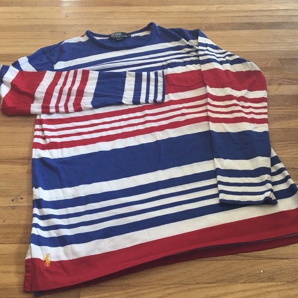 Polo Ralph Lauren Red and White Long Sleeve