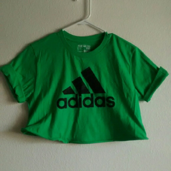 green adidas top