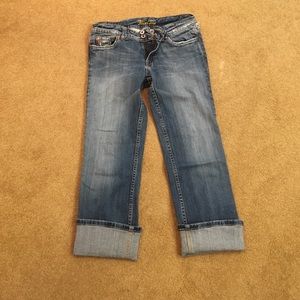 Miss Me Distressed Camo Cropped jeans