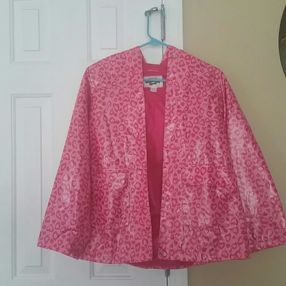 Pink cheetah print raincoat - Picture 1 of 2