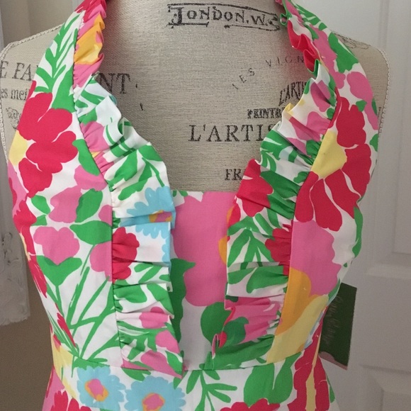 Lilly Pulitzer Lavin dress Garden by the Sea 6 NWT - Picture 3 of 6