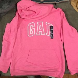 Gap pink pull-over hoodie