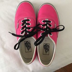 Leather pink vans