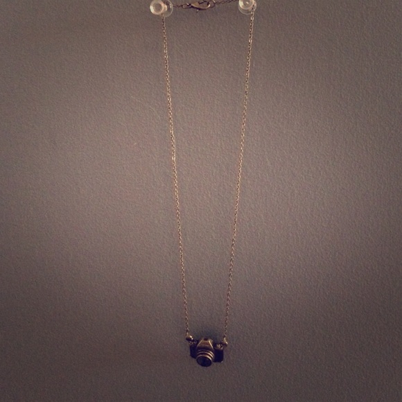 Gold Chained Vintage Camera Necklace