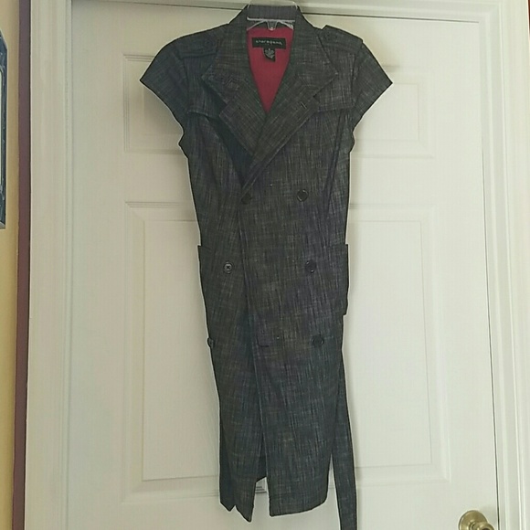 Dark grey with black buttons  dress - Picture 1 of 1
