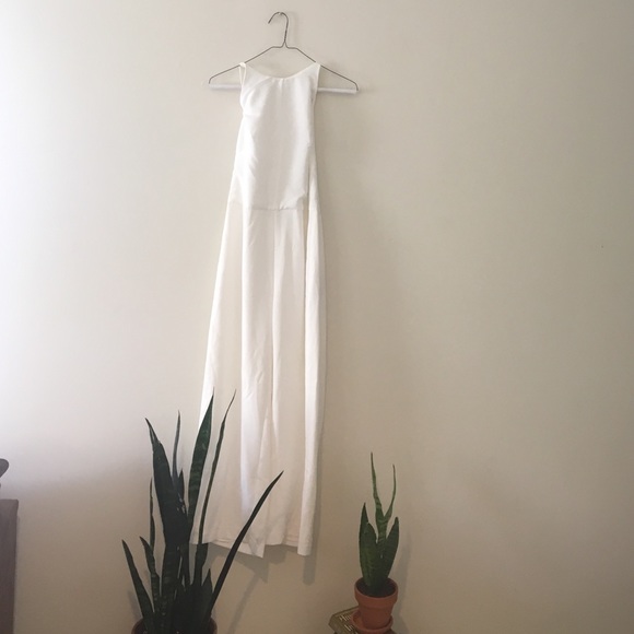 Zara TRF halter jumpsuit