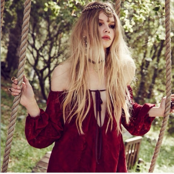 ♡ FOR LOVE & LEMONS ♡ Crimson Sangria Dress - Picture 2 of 4