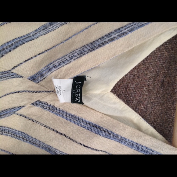 Striped J. Crew Linen Dress - Picture 3 of 3