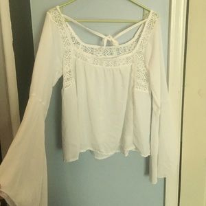 Short white blouse