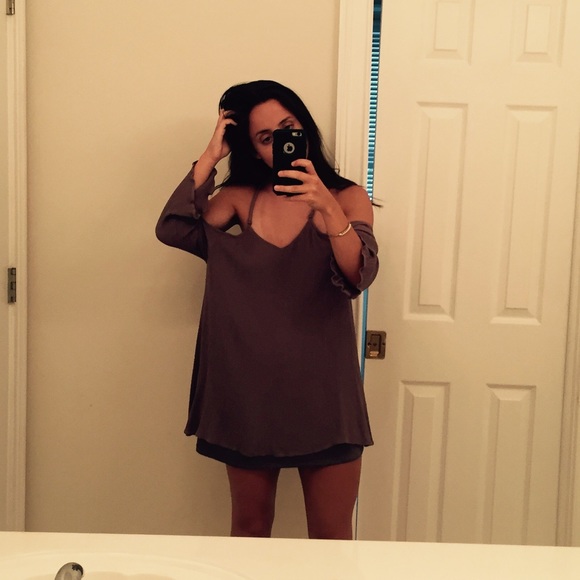 Tobi Brown Backless Dress