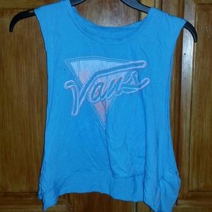 Light blue Vans crop top