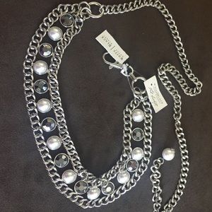 White House Black Market adjustable chain belt