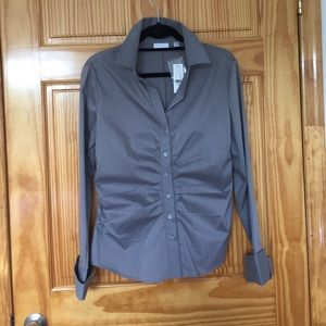 Grey button down sz Large