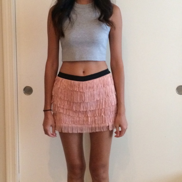 Zara Fringe Mini Skort
