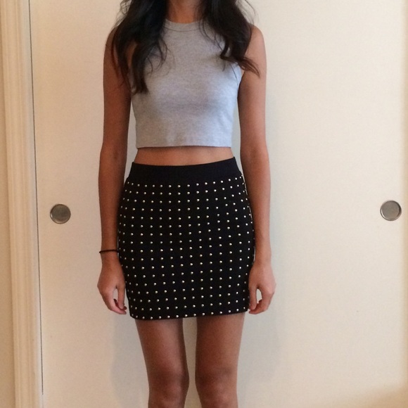 Studded Mini Skirt