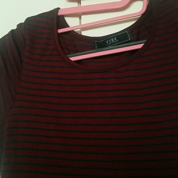 Maroon and black dress