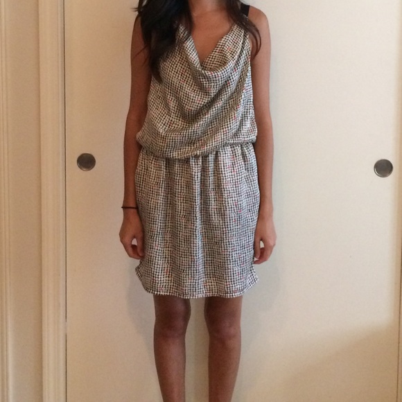 Surplus Neck Satin Dress