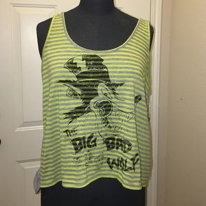 Big Bad Wolf racer back tank top