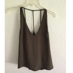 Olive green night out shirt