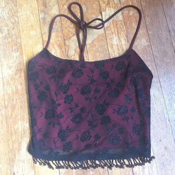 90s halter crop top