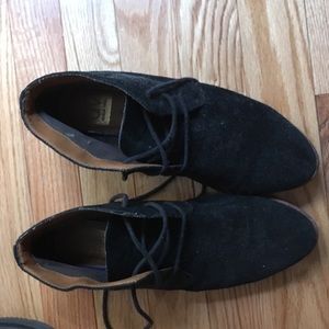 Dolce vita black leather suede desert ankle boots