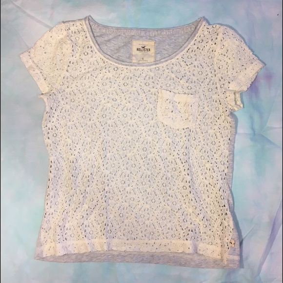 Hollister Keyhole Floral Top