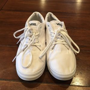 Almost like new white Vans