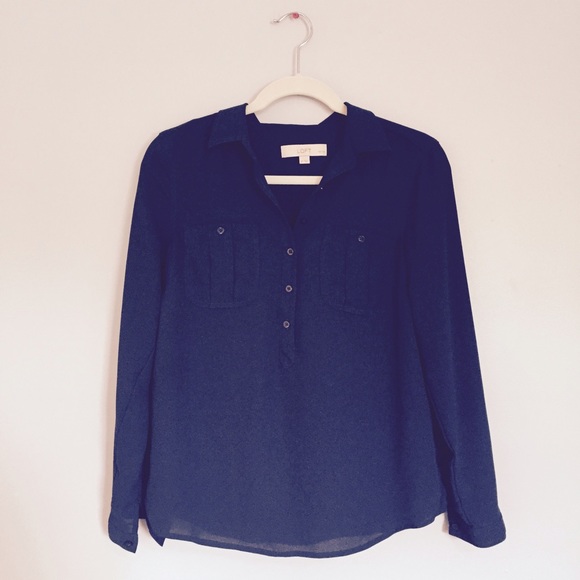 Silky Navy Loft Popover