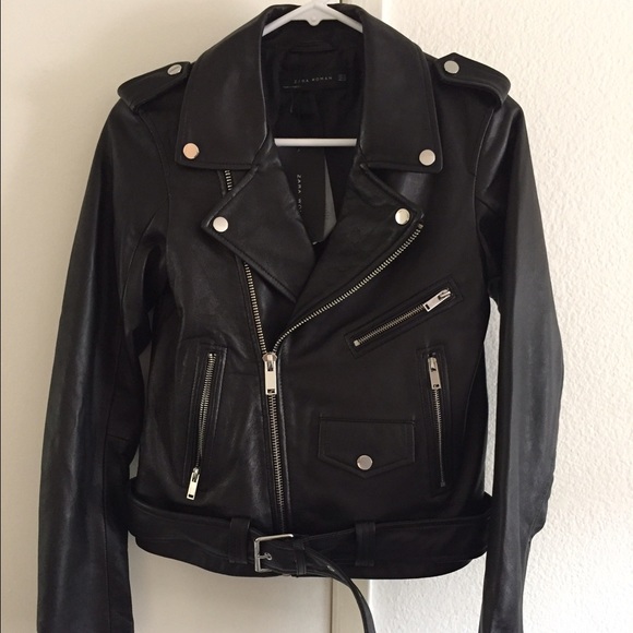 Zara Woman's Real Leather Jacket - Picture 3 of 4