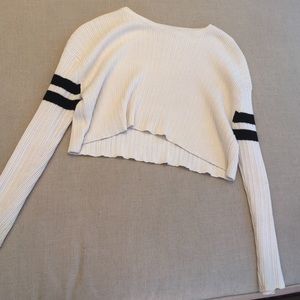 cream cropped sweater from brandy Melville