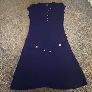 Navy summer minidress w/ buttons size 2