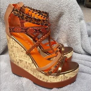 Brown wedges! Goes with everything.