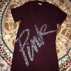 VS Pink sequence t shirt