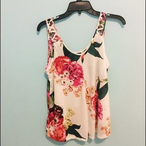 A loose floral top