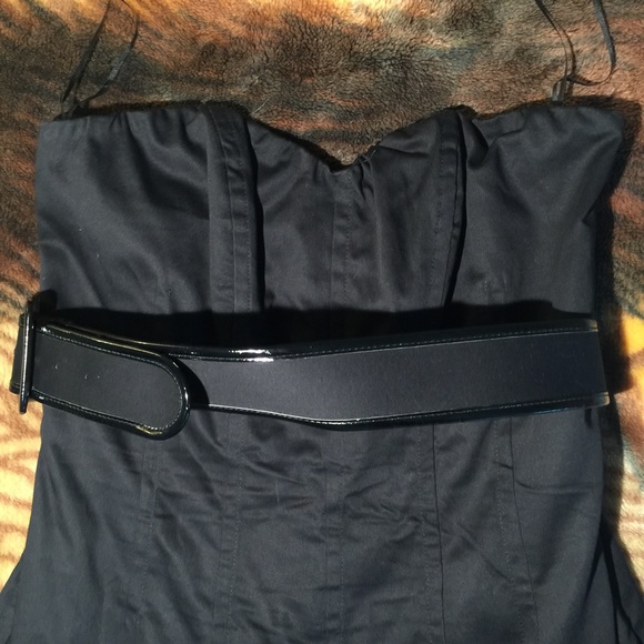 BLACK TUBE DRESS - Picture 2 of 3