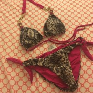 Beach Bunny Snake Skin Bikini
