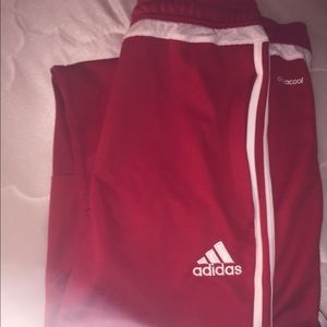 Red Addias Sweatpants