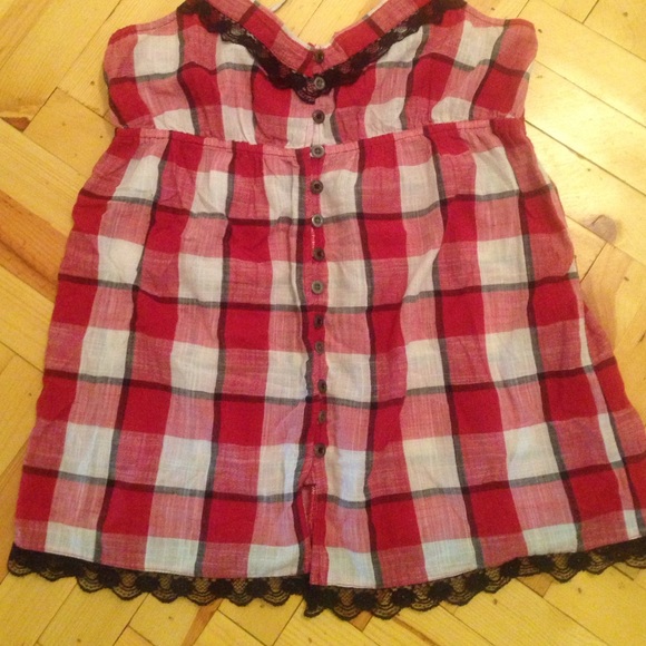 BKE Boutique Plaid Tunic
