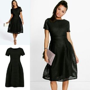 Zaira Boutique Full Skirted Prom Midi Dress