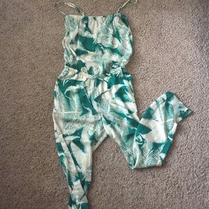 JCREW Palm Tree Romper