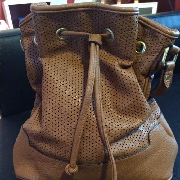 Tan Shell Leather Purse