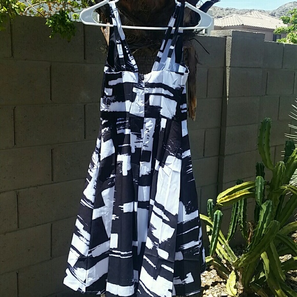 *Last one*🎉HP🎊NWOT Black & White Dress - Picture 4 of 4