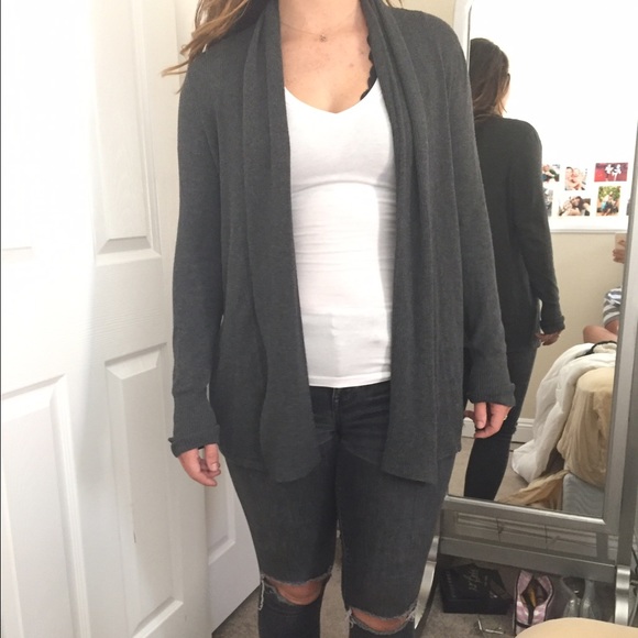 Grey cardigan