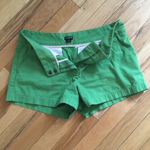 Green J.Crew Shorts 6