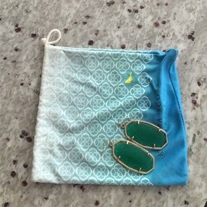 Kendra Scott Danielle earrings -Green