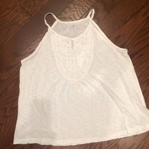 Loft White Beaded Halter