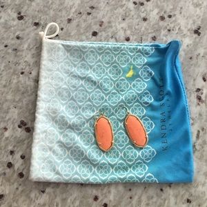 Kendra Scott Elle earrings in coral