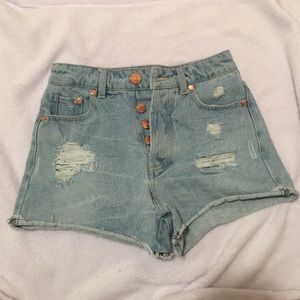 High Waisted Jean Shorts