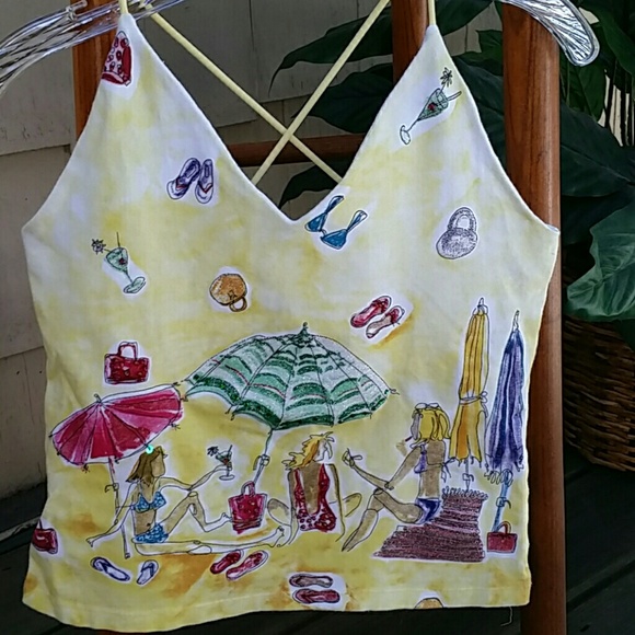 Yellow Stretchy Tank/ Camisole